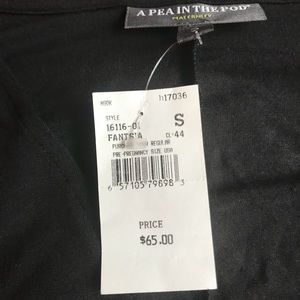 NWT A Pea in the Pod black maternity shirt small